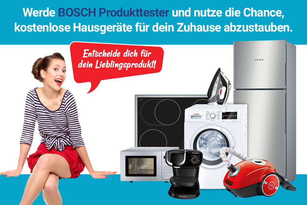 Produktester für Bosch werden? Das bietet Dir unser Gewinnspiel!